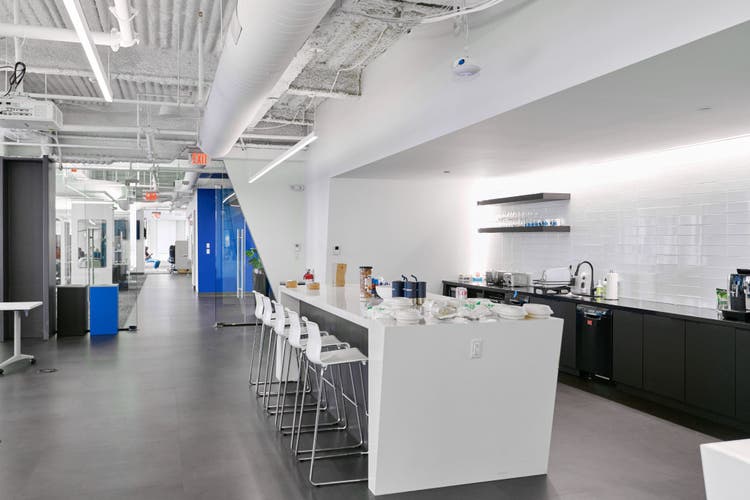Another view of the office kitchen area