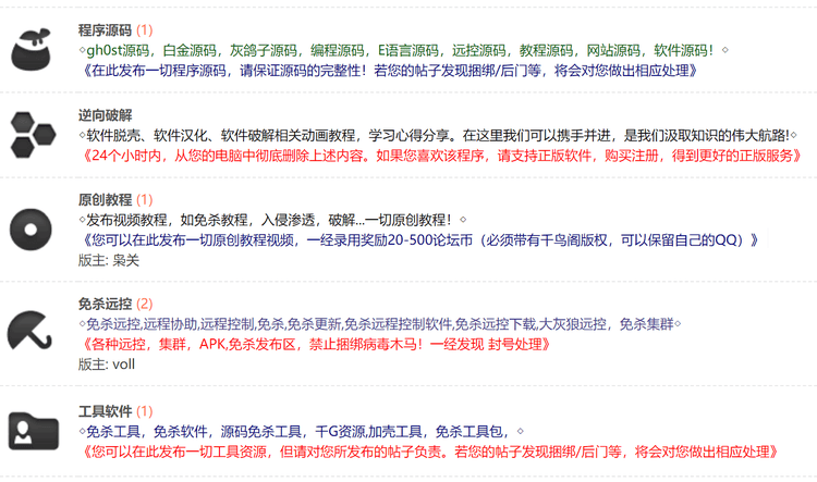 Forum Categories​​ 