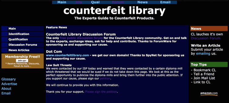 Counterfeit Library​​ 