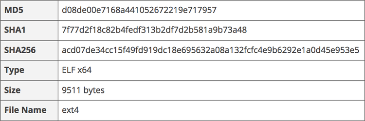 Ext4 Backdoor Characteristics​​ 