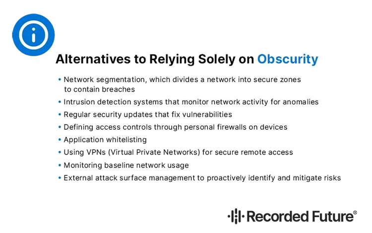 Alternatives to Security Through Obscurity​​ 