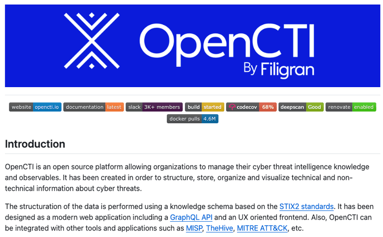 Herramienta de Inteligencia de Amenazas OpenCTI​​ 