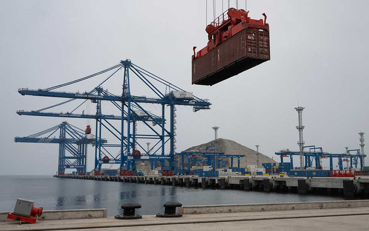 Chancay â€œmegaportâ€� in Chancay, Peru